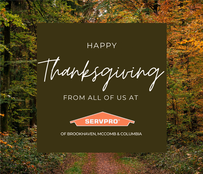 Happy Thanksgiving from all of us at SERVPRO poster